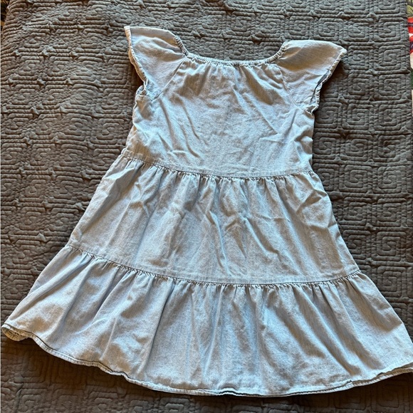 Children’s Place Light Denim Blue Casual Kids Dress - Picture 3 of 3